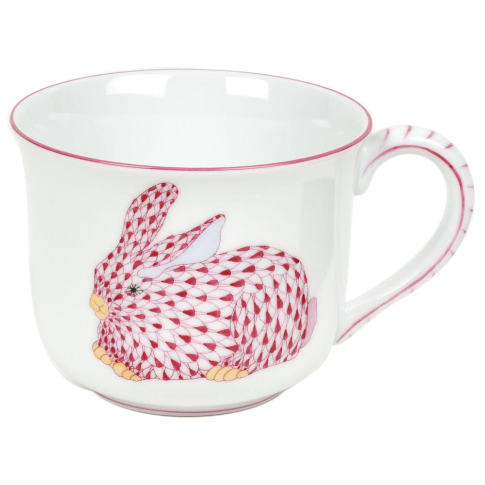 Herend Mug - Bunny Figurines Herend Raspberry (Pink)