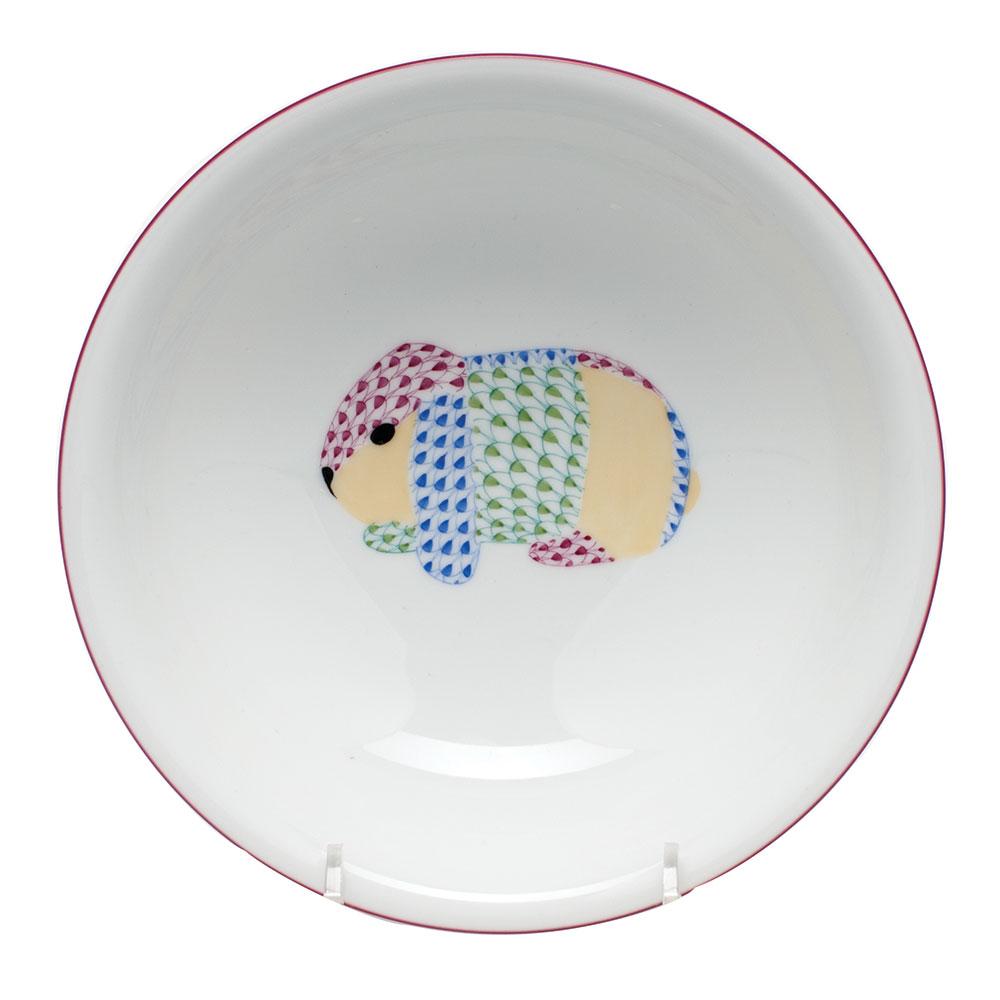 Herend Bowl - Lop Ear Bunny Figurines Herend