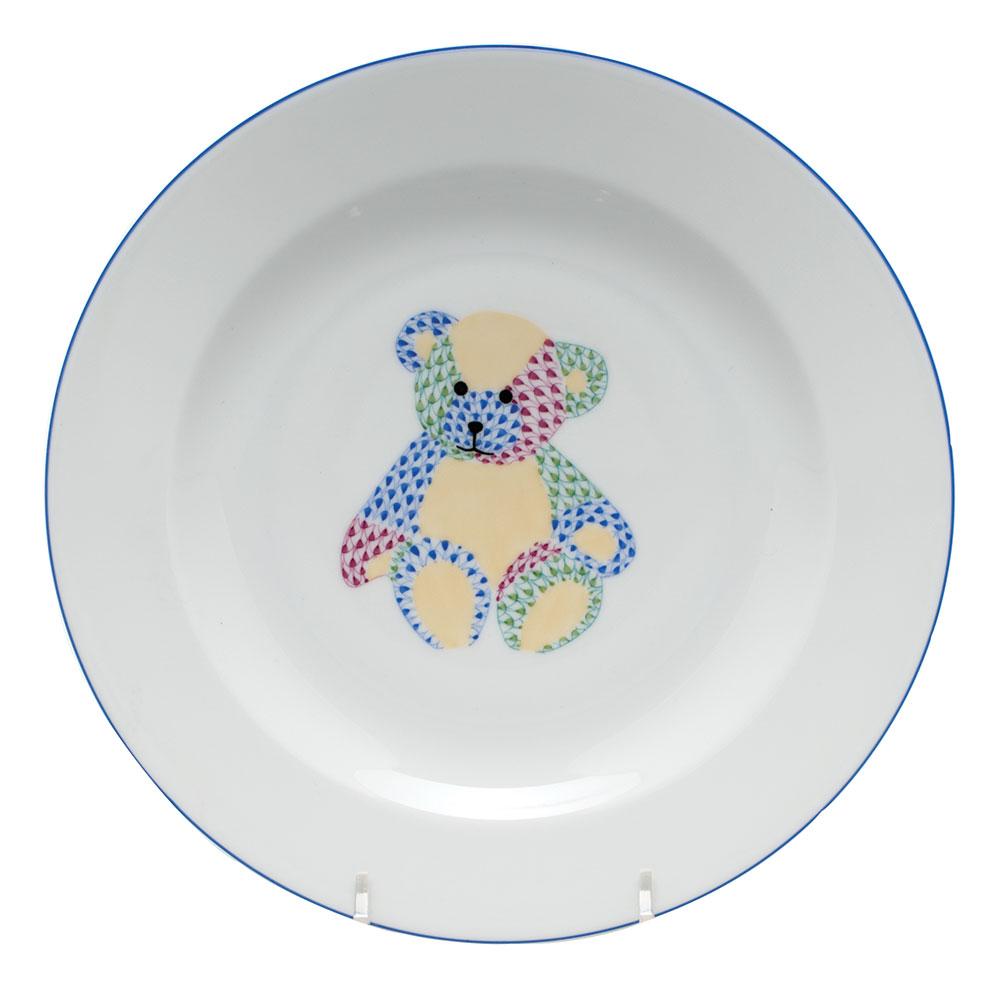 Herend Plate - Teddy Bear Figurines Herend