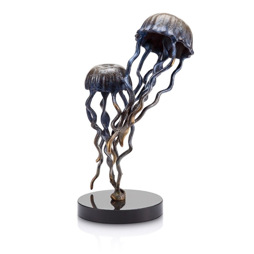 SPI Gallery Jellyfish Pair on Base Sculptures SPI