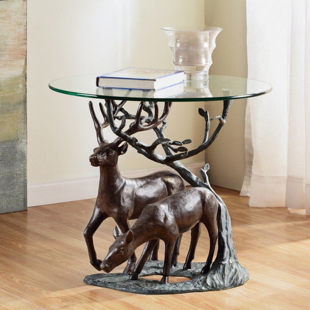 SPI Home Deer Pair End Table Fine Decor Direct