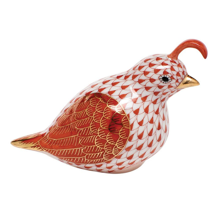 Herend California Quail Figurines Herend Rust