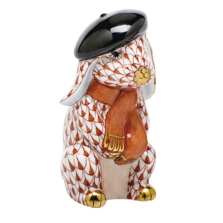 Herend Beret Bunny Figurines Herend Rust