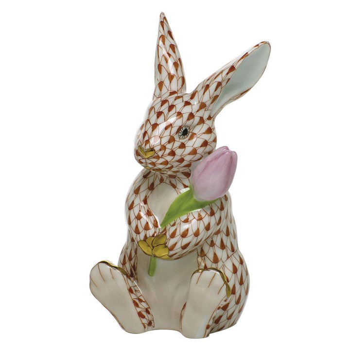 Herend Blossom Bunny Figurines Herend Rust