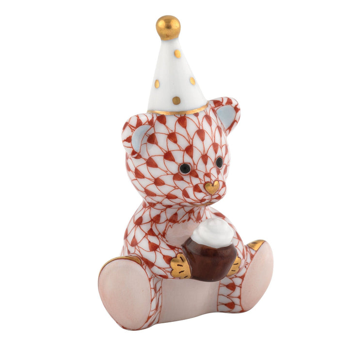 Herend Birthday Bear Figurines Herend Rust