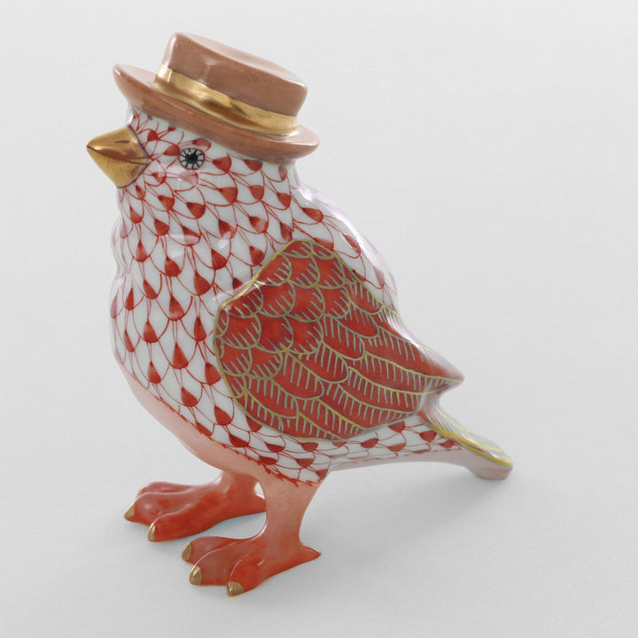 Herend Bird With Hat Figurines Herend Rust
