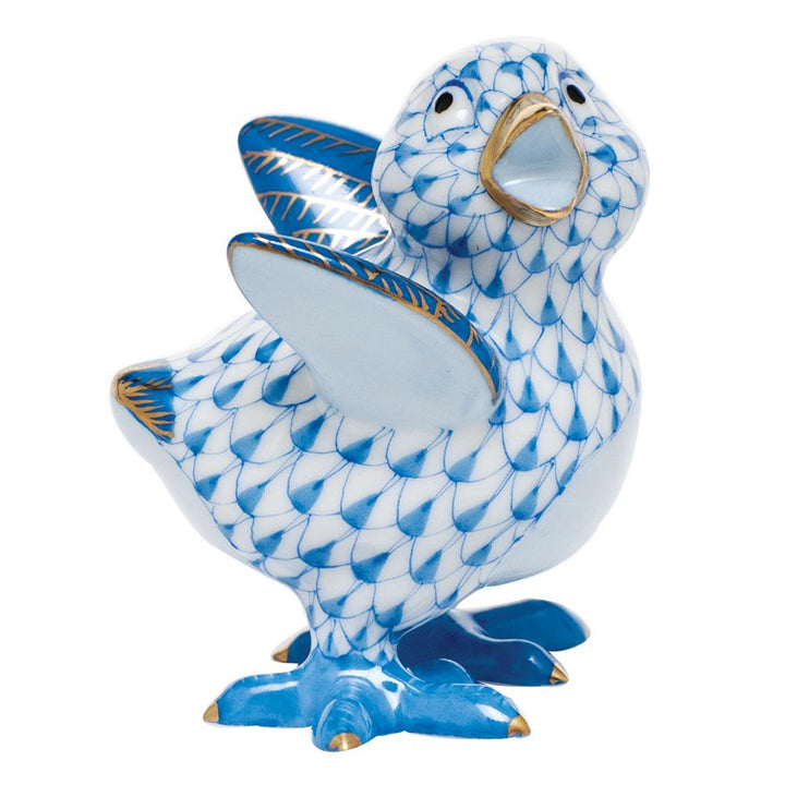 Herend Chicken Little Figurines Herend Blue