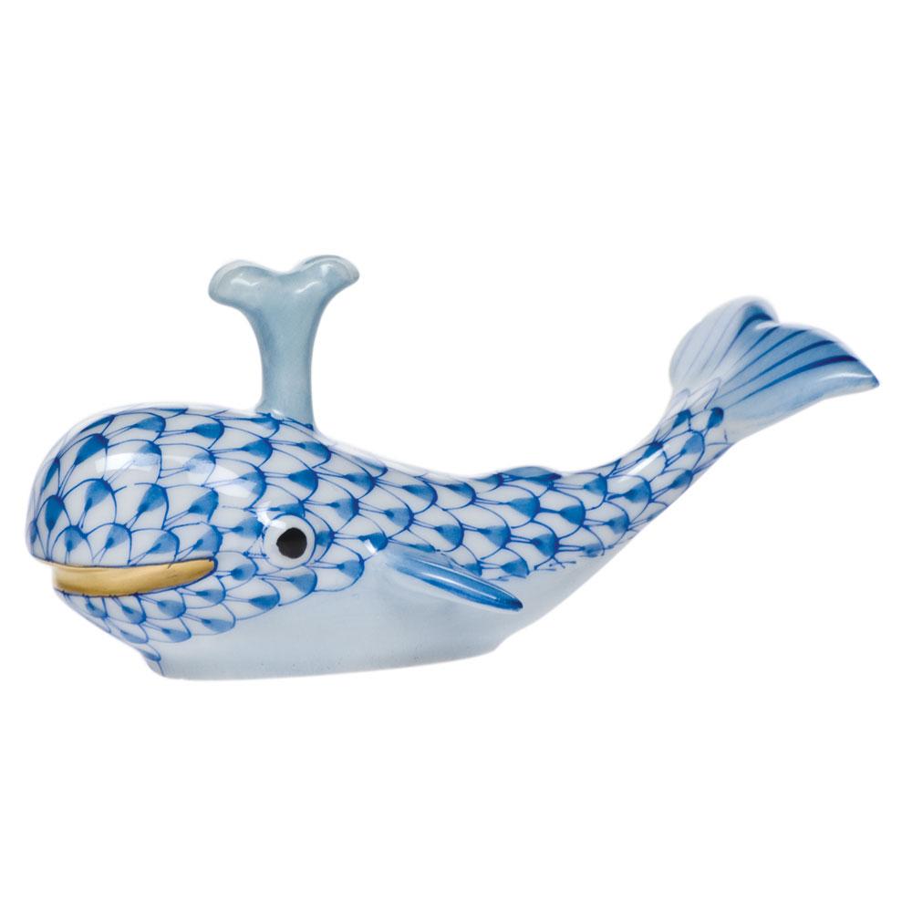 Herend Baby Whale W/Spout Figurines Herend