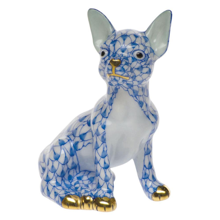 Herend Chihuahua Figurines Herend Blue