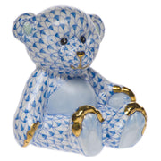 Herend Small Teddy Bear Figurines Herend Blue 