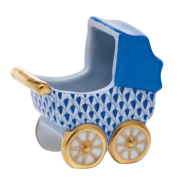 Herend Baby Carriage Figurines Herend Sapphire 
