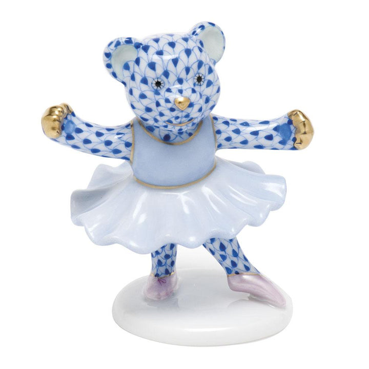 Herend Ballerina Bear Figurines Herend Sapphire