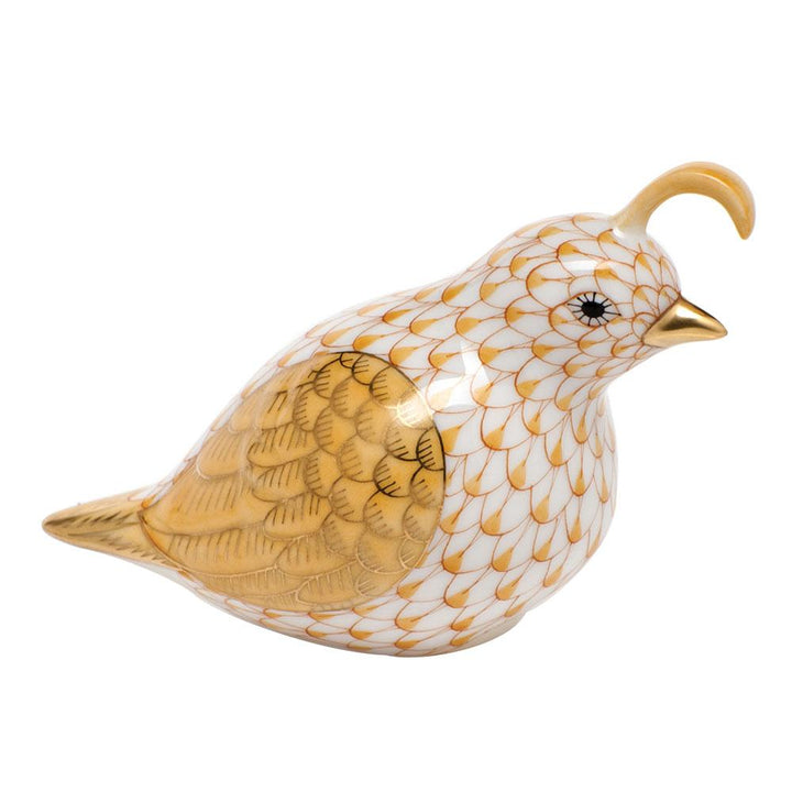Herend California Quail Figurines Herend Butterscotch