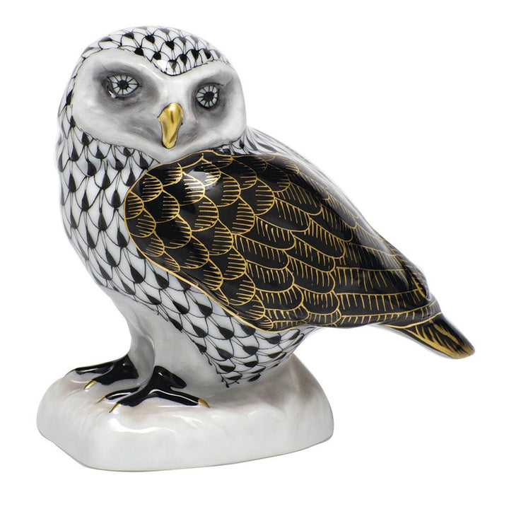Herend Burrowing Owl Figurines Herend Black