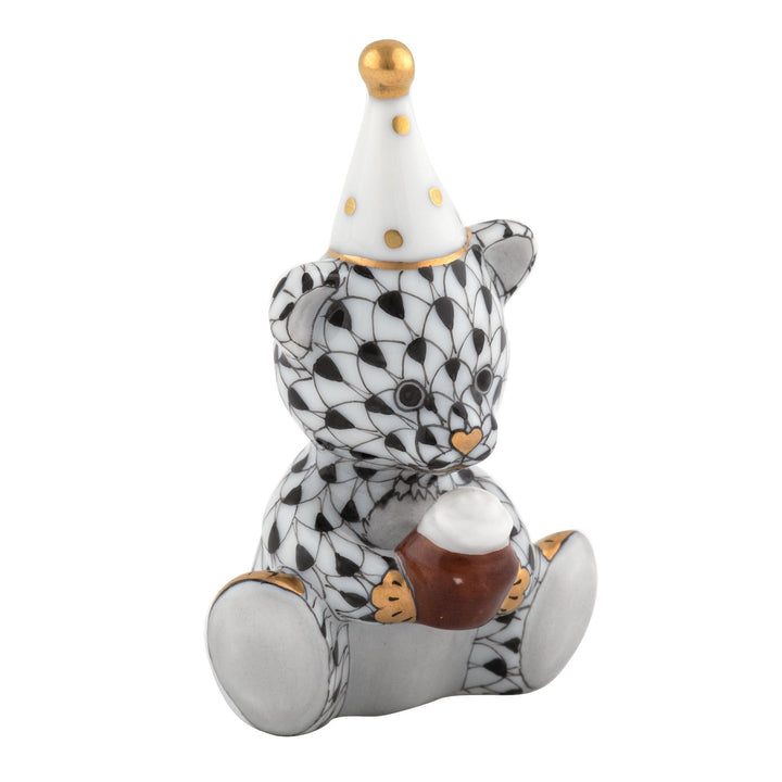 Herend Birthday Bear Figurines Herend Black