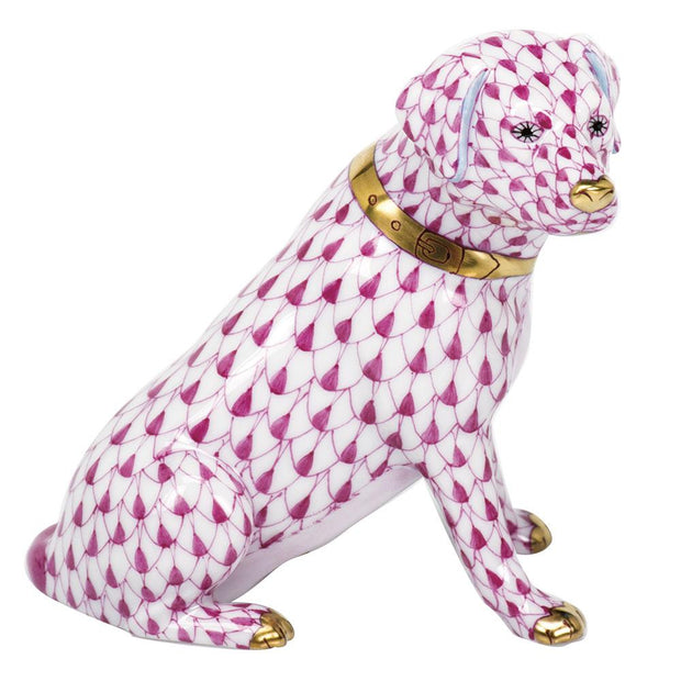 Herend Labrador Retriever Figurines Herend Raspberry (Pink) 