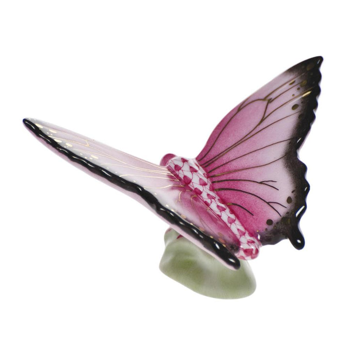 Herend Butterfly Figurines Herend Raspberry (Pink)
