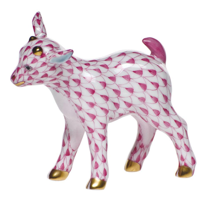 Herend Baby Goat Figurines Herend Raspberry (Pink)