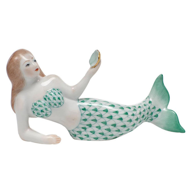 Herend Mermaid Figurines Herend Green 