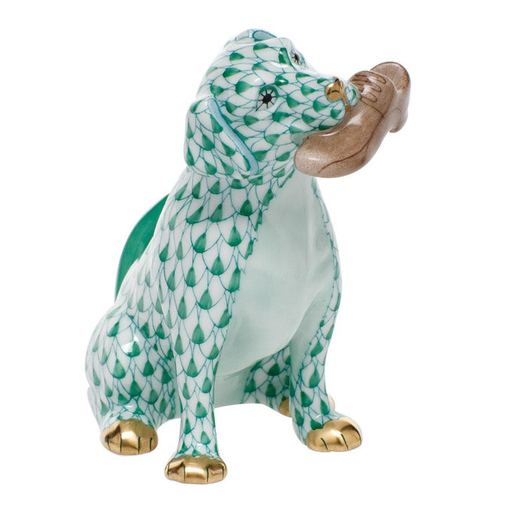 Herend Bella With Shoe Figurines Herend Green