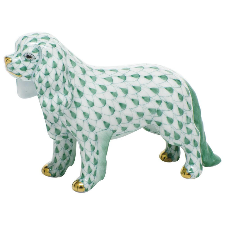 Herend Cavalier King Charles Spaniel Figurines Herend Green