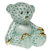 Herend Small Teddy Bear Figurines Herend Green 