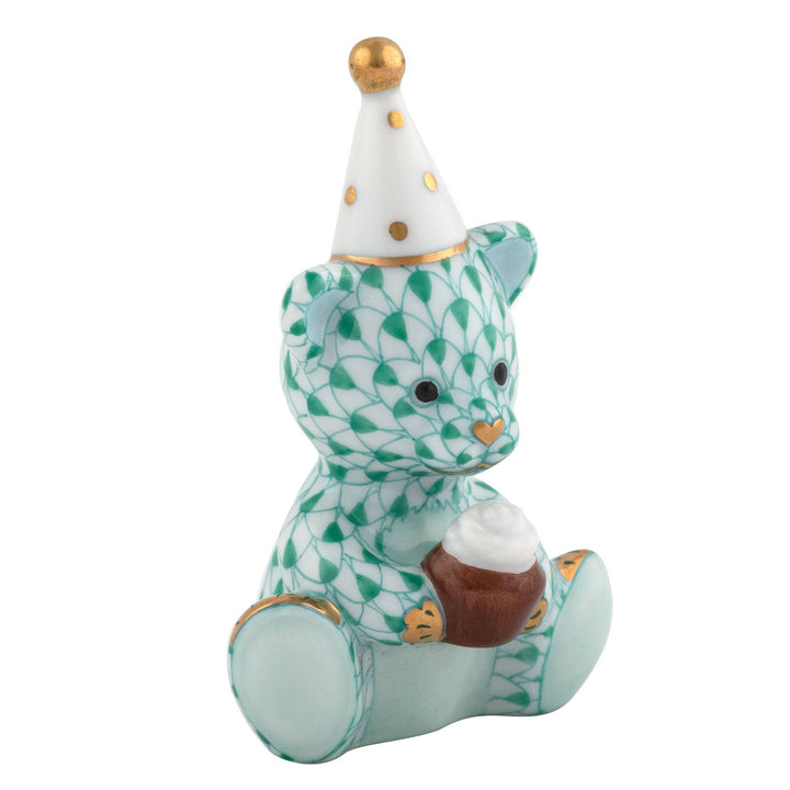 Herend Birthday Bear Figurines Herend Green