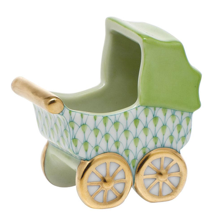 Herend Baby Carriage Figurines Herend Lime Green