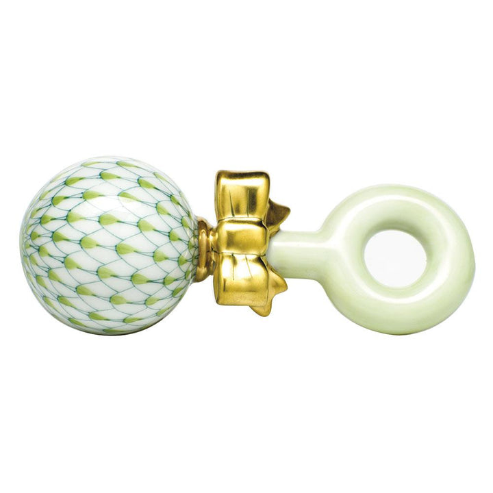 Herend Baby Rattle Figurines Herend Lime Green