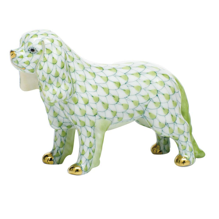 Herend Cavalier King Charles Spaniel Figurines Herend Lime Green