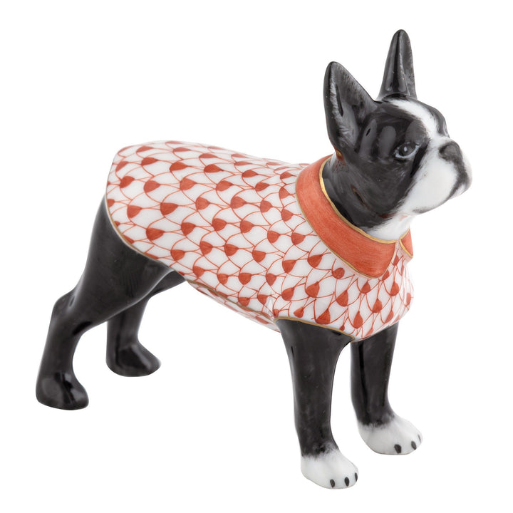 Herend Boston Bull Terrier Figurines Herend Rust