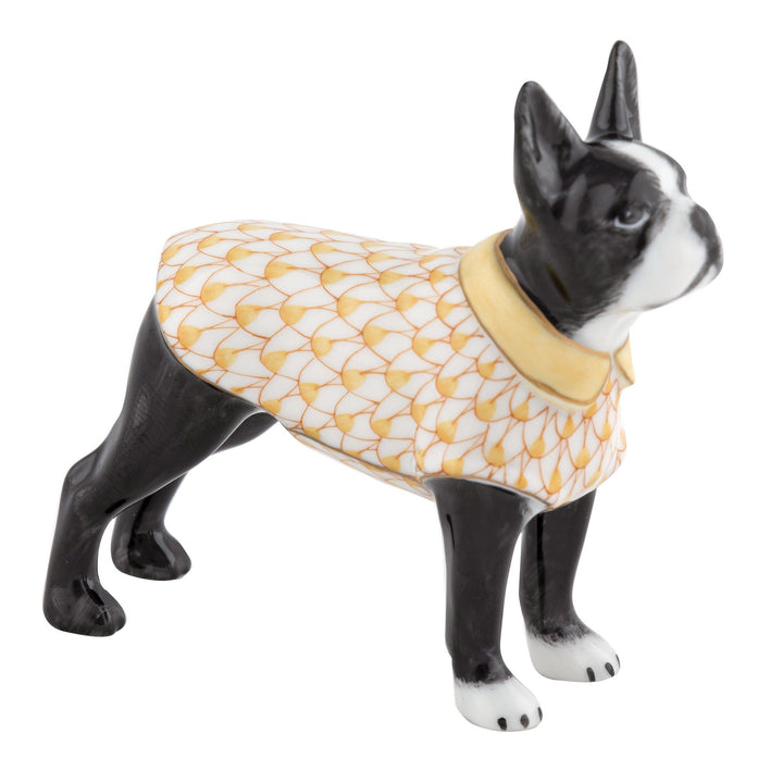 Herend Boston Bull Terrier Figurines Herend Butterscotch