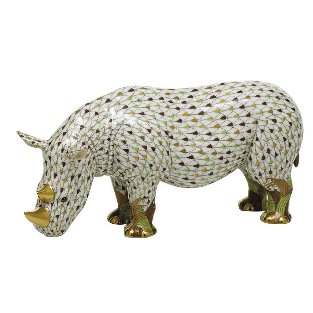 Herend Rhinoceros - Limited Edition Figurines Herend