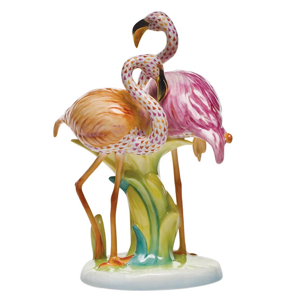 Herend Flamingo Duet - Limited Edition Figurines Herend