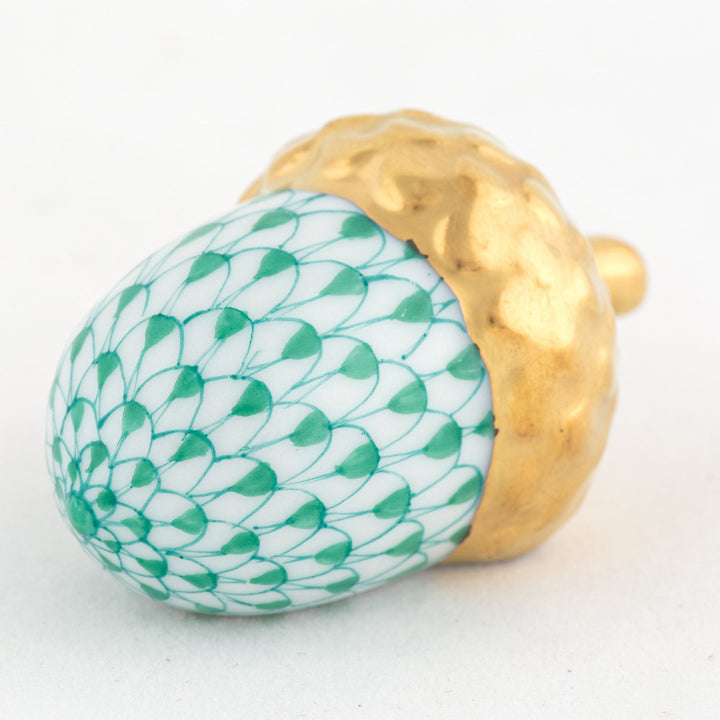 Herend Acorn Figurines Herend Green