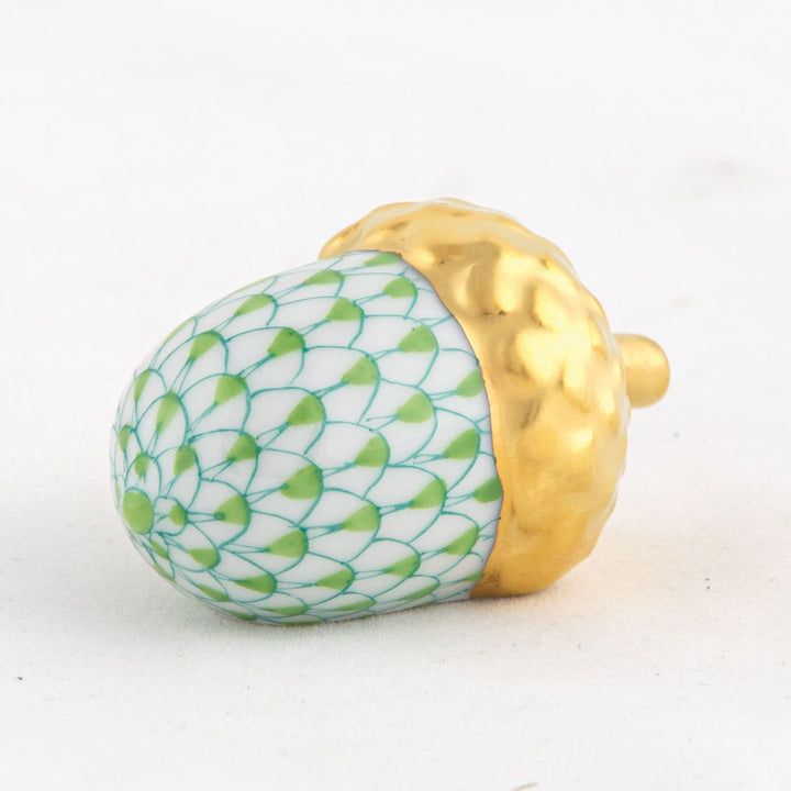 Herend Acorn Figurines Herend Lime Green