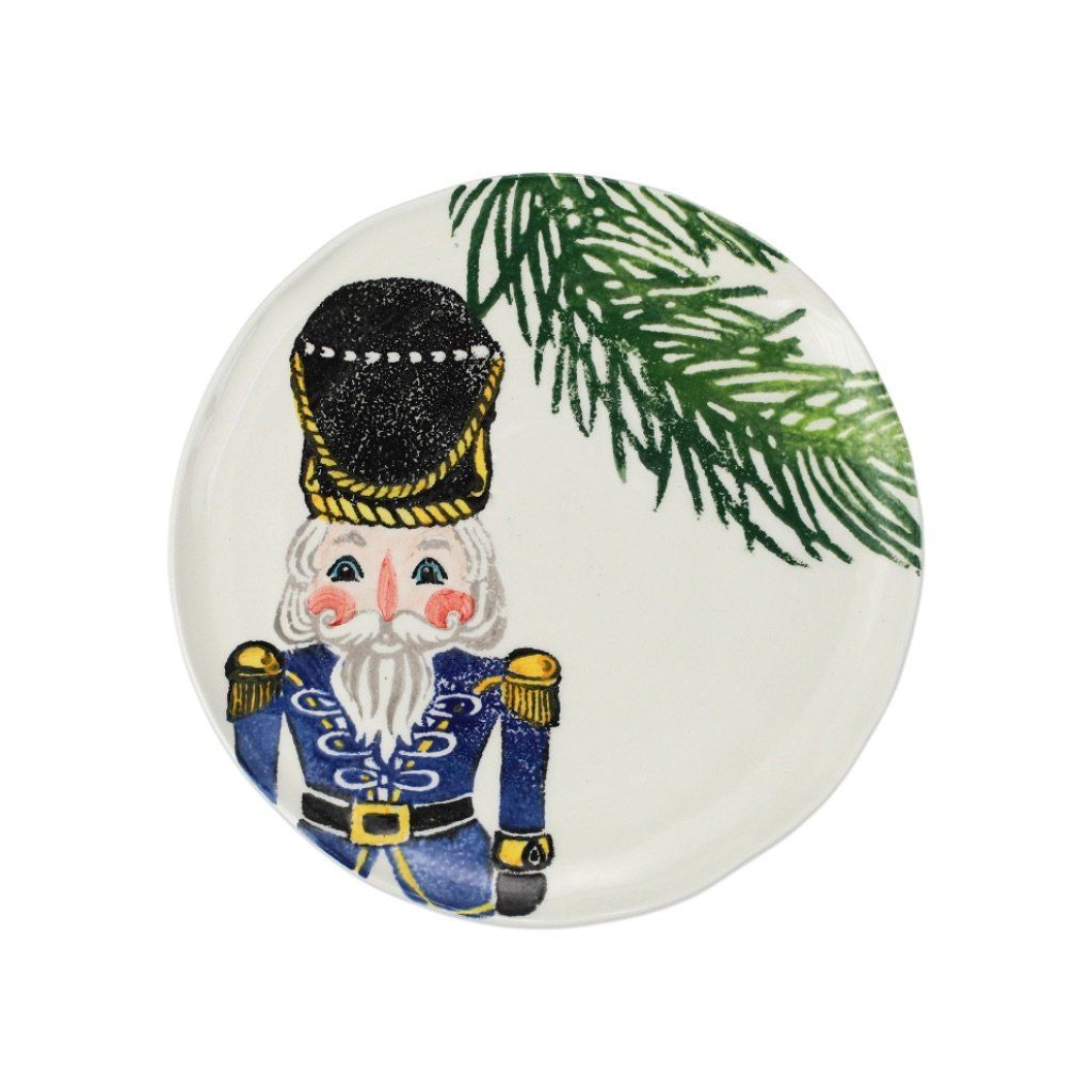 Vietri Nutcrackers Blue Salad Plate Dinnerware Vietri