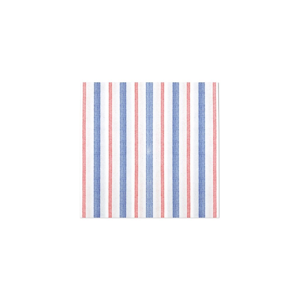 Vietri Papersoft Napkins Americana Stripe Cocktail Napkins Dinnerware Vietri