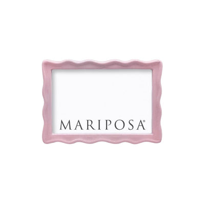 Mariposa Wavy Pink 4" x 6" Frame Picture Frames Mariposa 