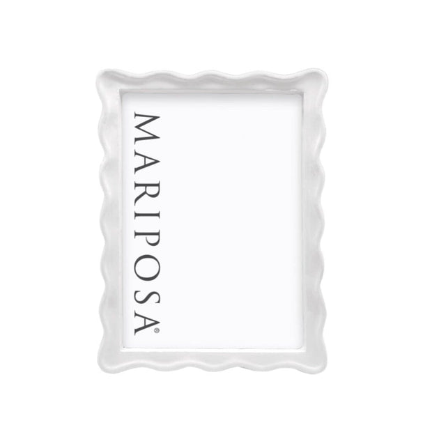 Mariposa Wavy White 5" x 7" Frame Fine Decor Direct