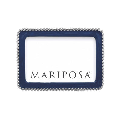 Mariposa Beaded Blue 4" x 6" Frame Picture Frames Mariposa 