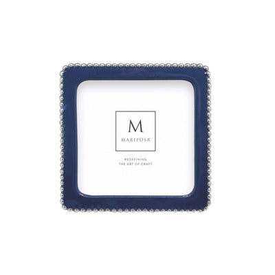 Mariposa Beaded Blue 5" x 5" Frame Picture Frames Mariposa 
