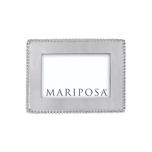 Mariposa Beaded 4" x 6" Engravable Frame Fine Decor Direct