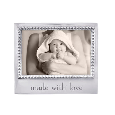 Mariposa MADE WITH LOVE Beaded 4" x 6" Frame Picture Frames Mariposa 