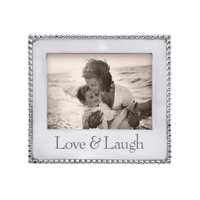 Mariposa LOVE & LAUGH Beaded 5" x 7" Frame Picture Frames Mariposa 