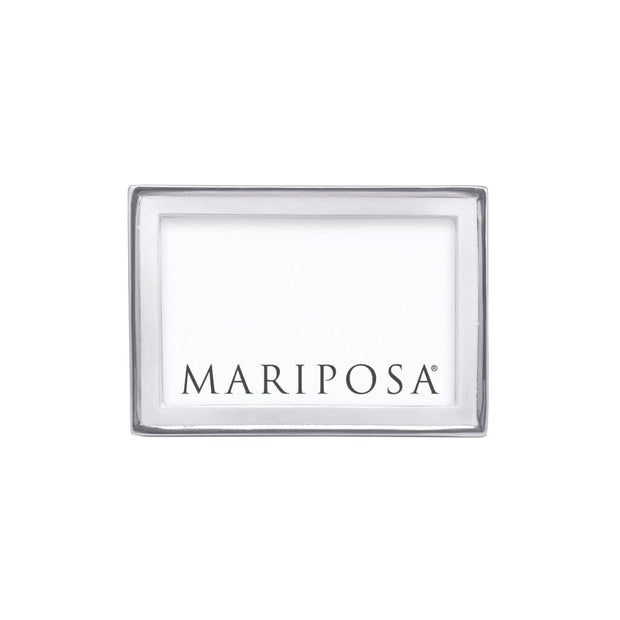Mariposa Signature White 4" x 6" Frame Picture Frames Mariposa 
