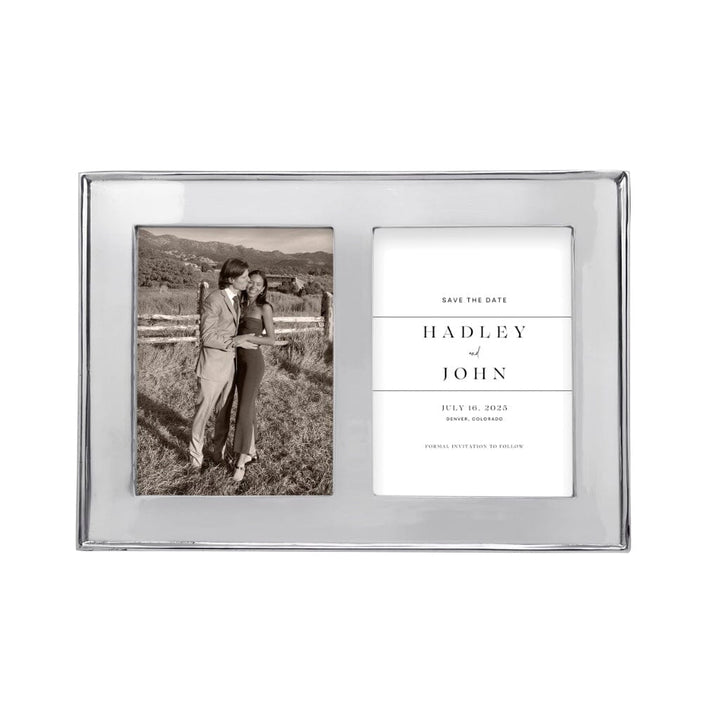 Mariposa Signature 5" x 7" Engravable Double Frame Picture Frames Mariposa 