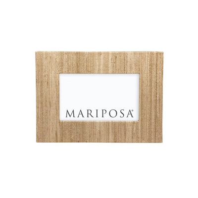 Mariposa Mallorca Faux Grasscloth 4" x 6" Frame Picture Frames Mariposa 