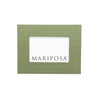 Mariposa Palma Faux Grasscloth 4" x 6" Frame Picture Frames Mariposa 