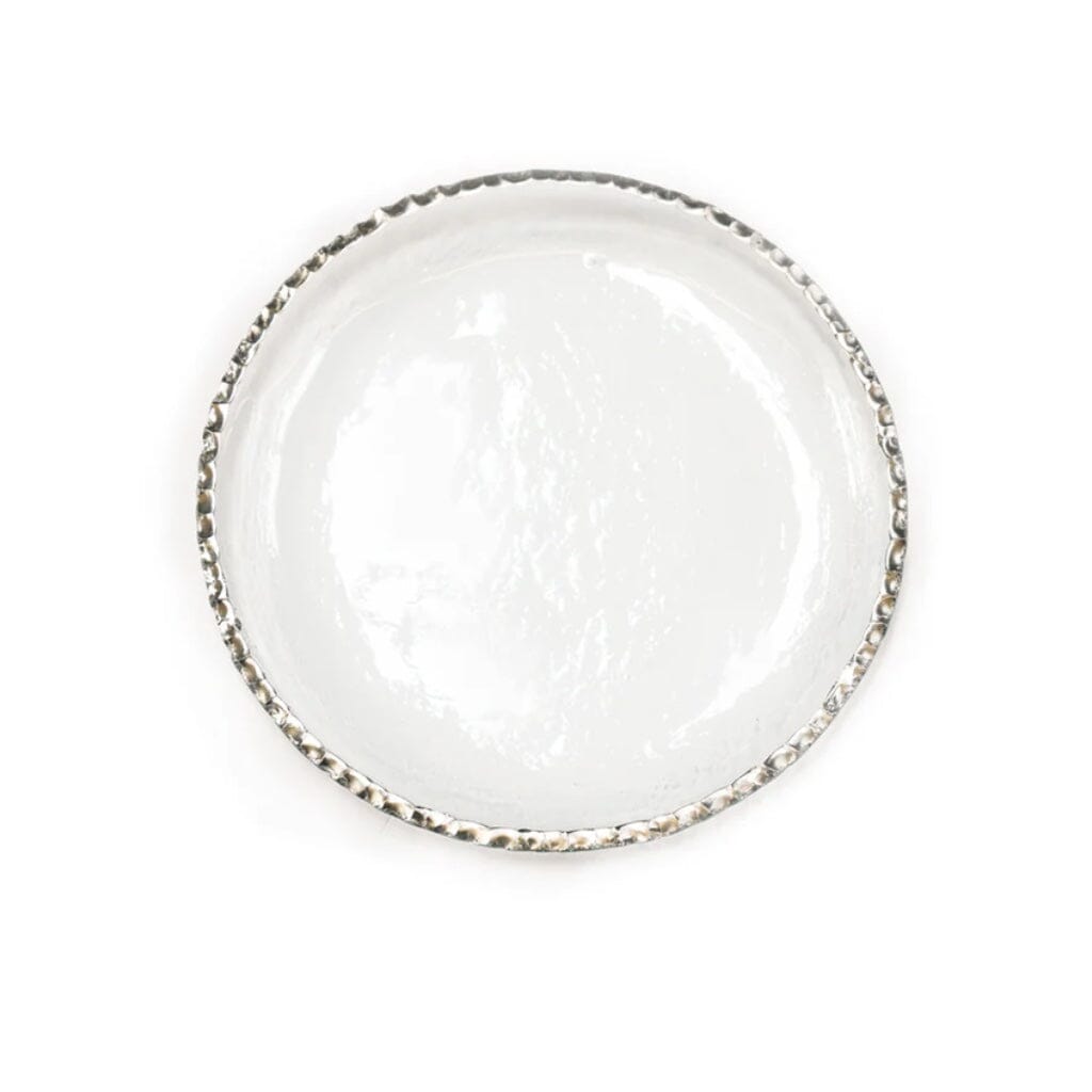 Annieglass Edgey Salad Plate - 8.5" Dinnerware Annieglass Platinum 